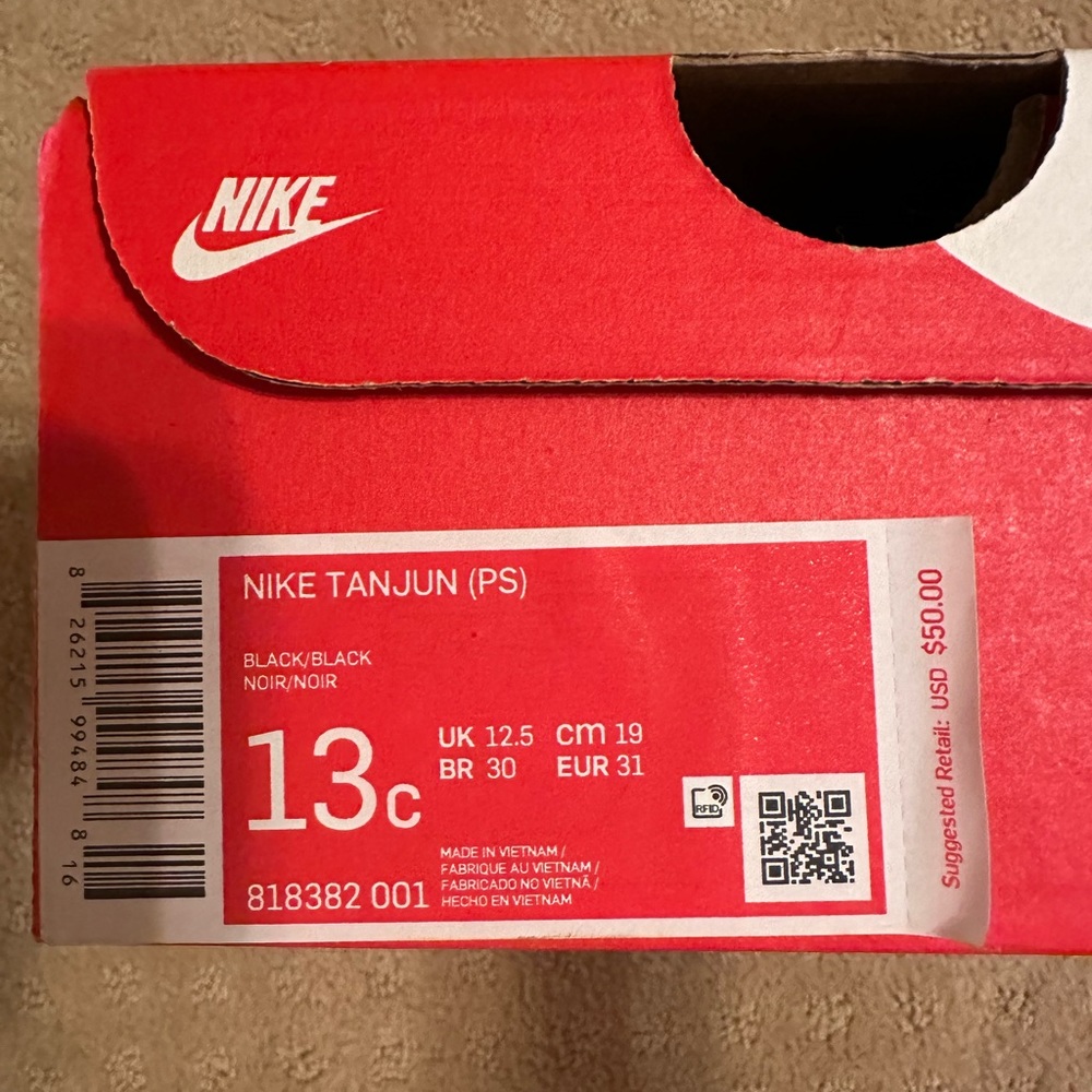 New in box Nike toddler sneakers size 13